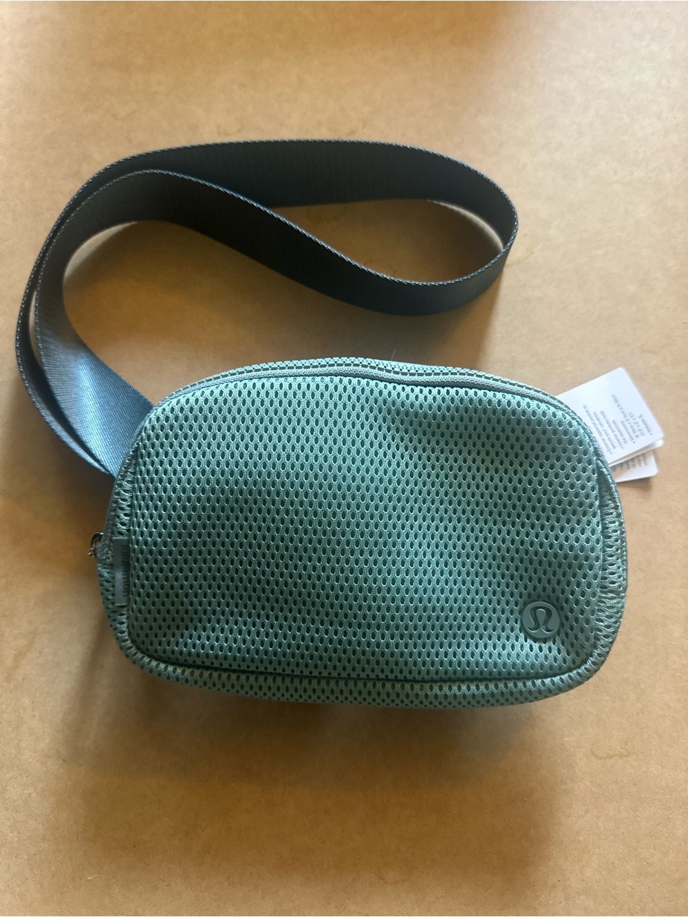 Everywhere Belt Bag. Knit Mesh in Sage Green. Lululemon